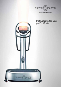 Bruksanvisning Power Plate pro7 Vibrationsplatte