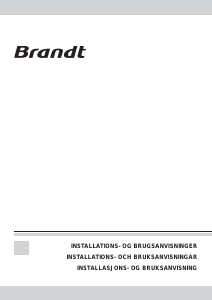 Bruksanvisning Brandt AT276XN1 Köksfläkt