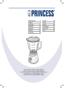 Bruksanvisning Princess 212014 Classic Compact Blender