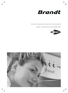 Bruksanvisning Brandt DRIRON1W Torktumlare