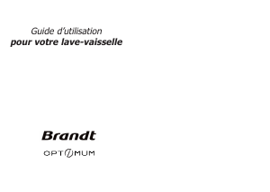 Mode d’emploi Brandt A310C Lave-vaisselle