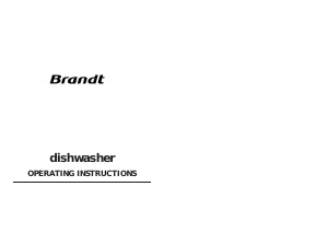 Handleiding Brandt A210U1 Vaatwasser