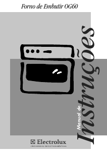 Manual Electrolux OG60B Forno