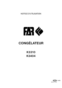 Mode d’emploi FAR K3310 Congélateur