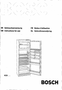 Bedienungsanleitung Bosch KSV3130CH Kühl-gefrierkombination