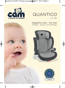 Mode d’emploi Cam S165 Quantico Siège bébé
