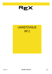 Manuale Rex RP2 Lavastoviglie
