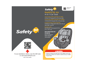 Handleiding Safety1st MultiFit EX Air Autostoeltje