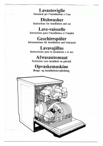 Mode d’emploi Smeg GM336-160 Lave-vaisselle