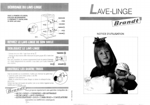 Mode d’emploi Brandt BB5109 Lave-linge