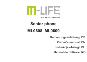 Instrukcja M-Life ML0609 Telefon komórkowy