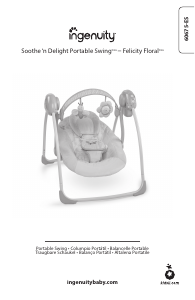 Manual Ingenuity 60675-ES Felicity Floral Swing Espreguiçadeira para bebê