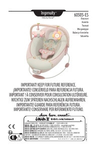 Mode d’emploi Ingenuity 60505-ES Felicity Floral Balancelle bébé
