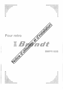 Mode d’emploi Brandt BMPR180B Four