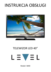 Instrukcja Level 5840 Telewizor LED