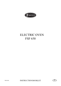 Manual Firenzi FSF650WH Oven