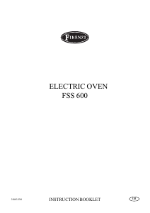 Manual Firenzi FSS600BK Oven