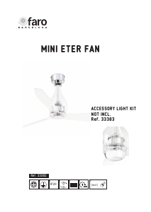 Manual Faro Mini Eterfan Ventilador de teto