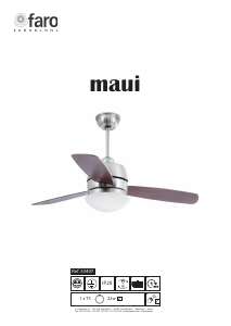 Manual Faro Maui Ventilador de teto