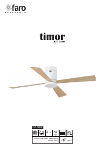 Manual Faro Timor Ventilador de teto