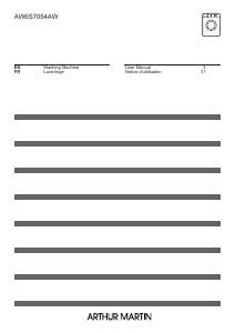 Handleiding Arthur Martin AW6S7054AW Wasmachine