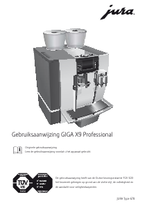 Handleiding Jura GIGA X9 Professional Koffiezetapparaat