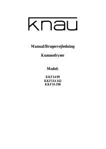 Bruksanvisning Knau KKF1A99 Frys