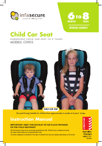 Manual Infasecure CS9013 Car Seat
