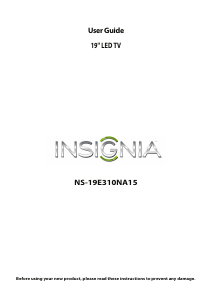 Handleiding Insignia NS-19E310NA15 LED televisie