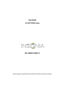Bruksanvisning Insignia NS-20ED310NA15 LED TV