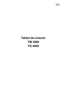 Mode d’emploi Arthur Martin-Electrolux TG4008T Table de cuisson