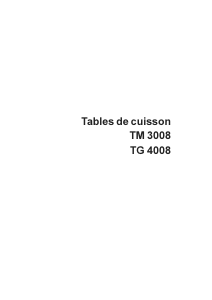 Mode d’emploi Arthur Martin-Electrolux TM3008W Table de cuisson