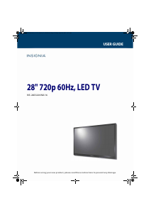 Manual Insignia NS-28D220NA16 LED Television