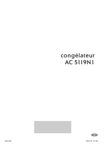 Mode d’emploi Arthur Martin-Electrolux AC 5119 N1 Congélateur