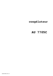Mode d’emploi Arthur Martin-Electrolux AU 7705 C Congélateur