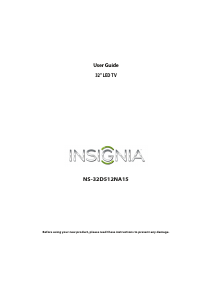 Bruksanvisning Insignia NS-32D512NA15 LED TV