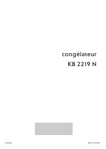 Mode d’emploi Arthur Martin-Electrolux KB 2219 N Congélateur