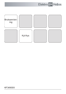 Bruksanvisning ElektroHelios KF34900X Kyl-frys