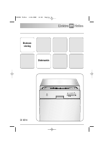 Bruksanvisning ElektroHelios DI9514 Diskmaskin