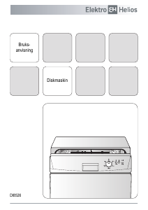 Bruksanvisning ElektroHelios DI8526X Diskmaskin