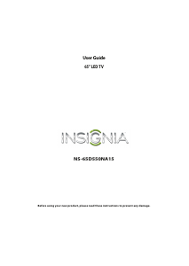 Bruksanvisning Insignia NS-65D550NA15 LED TV
