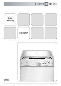 Bruksanvisning ElektroHelios DI9565 Diskmaskin