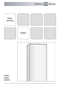 Bruksanvisning ElektroHelios KS3840 Kylskåp