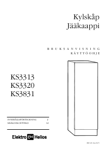 Käyttöohje ElektroHelios KS3313 Jääkaappi