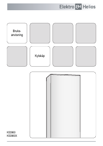 Bruksanvisning ElektroHelios KS3960X Kylskåp