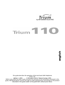 Handleiding Trium 110 Mobiele telefoon