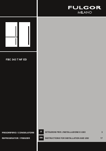 Bruksanvisning Fulgor FBC 343 TNF ED Kyl-frys