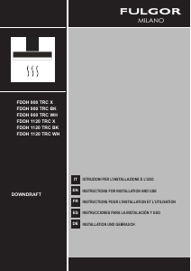 Manuale Fulgor FDDH 900 TRC Cappa da cucina