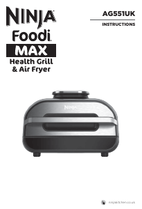 Handleiding Ninja AG551UK Foodi Max Friteuse