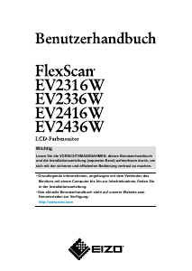 Bedienungsanleitung Eizo FlexScan EV2416W LCD monitor